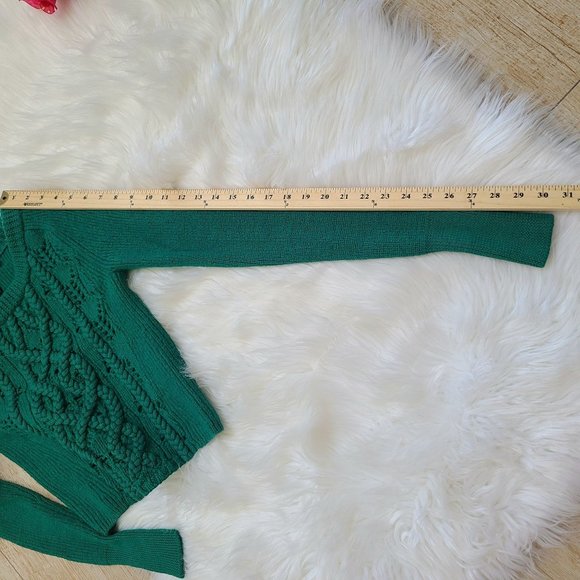 Marc by Marc Jacobs Green Cable Knit Sweater Size S - Picture 6 of 16